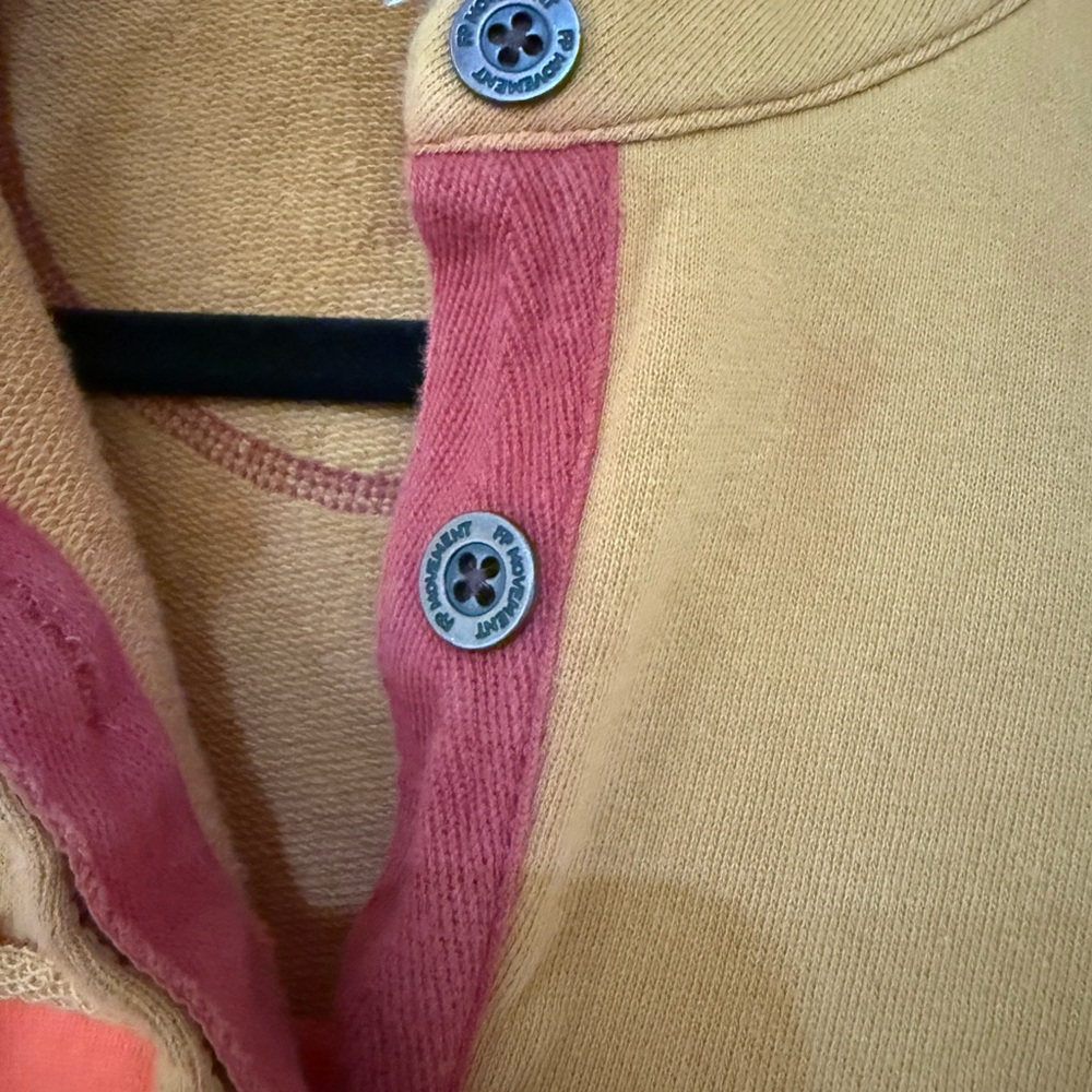 FP Movement by Free People Colorblock Pullover in Mustard, Orange, Rust - Picture 4 of 5